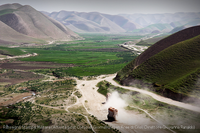 Afganistan, Un punto di osservazione della bellissima valle Afgana