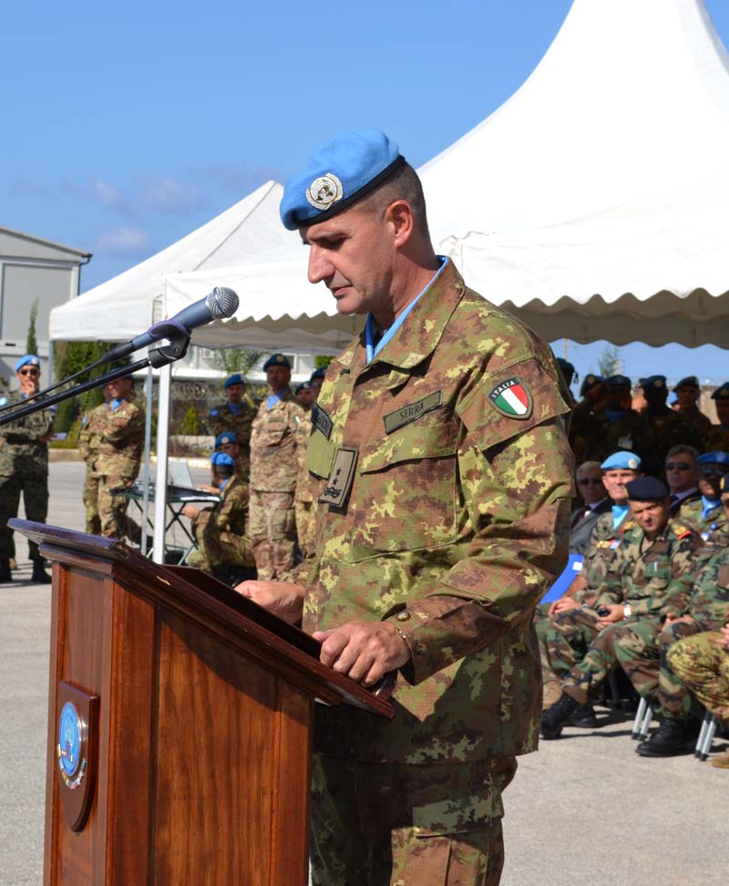 Libano/ UNIFIL. Il Generale Paolo Serra, comandante dell’Operazione ONU, in narrativa breve