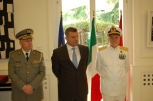 L’Ammiraglio Binelli Mantelli alla cerimonia di chiusura della Delegazione Italiana Esperti in Albania