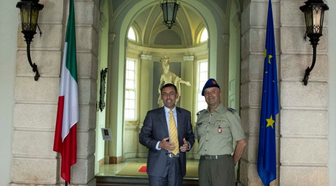 Verona/ COMFOTER. L’On. D’Arienzo in visita dal Comandante Gen. C.A. Roberto Bernardini